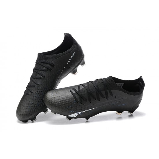 Puma Ultra Ultimate FG Black Low Men Football Boots