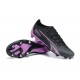 Puma Ultra Ultimate FG Black Purple Low Men Football Boots