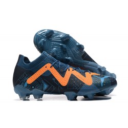 Puma Ultra Ultimate FG Blue Orange Black Low Men Football Boots