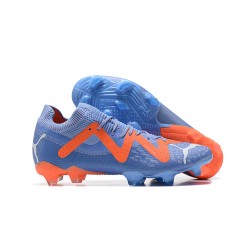 Puma Ultra Ultimate FG Blue Orange White Low Men Football Boots