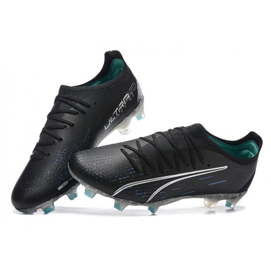 Puma Ultra Ultimate FG Low Black Blue Men Football Boots