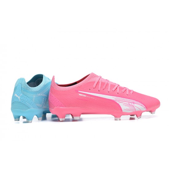 Puma Ultra Ultimate FG Low Blue Pink Men Football Boots