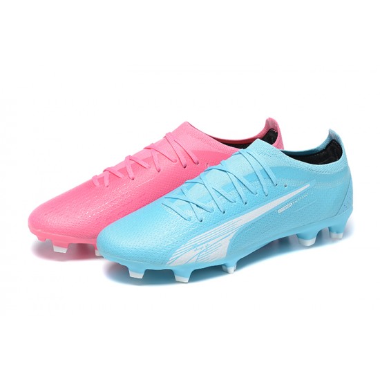 Puma Ultra Ultimate FG Low Blue Pink Men Football Boots