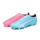 Puma Ultra Ultimate FG Low Blue Pink Men Football Boots