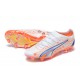 Puma Ultra Ultimate FG Low Blue White Orange Men Football Boots