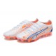 Puma Ultra Ultimate FG Low Blue White Orange Men Football Boots