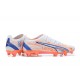 Puma Ultra Ultimate FG Low Blue White Orange Men Football Boots