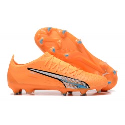 Puma Ultra Ultimate FG Low Orange Blue Men Football Boots