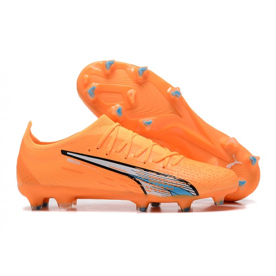 Puma Ultra Ultimate FG Low Orange Blue Men Football Boots