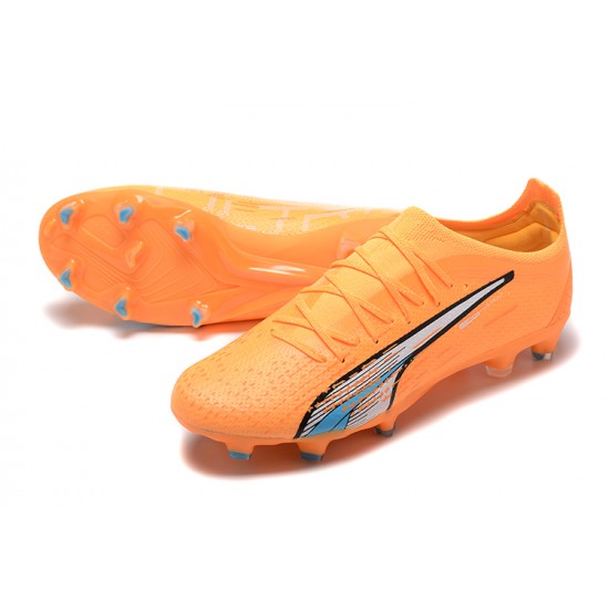 Puma Ultra Ultimate FG Low Orange Blue Men Football Boots