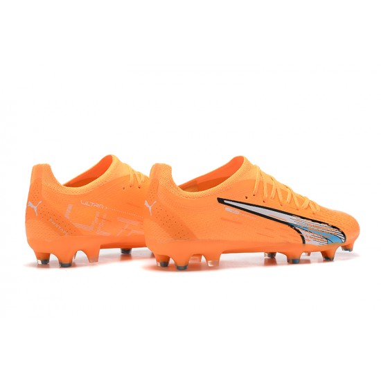 Puma Ultra Ultimate FG Low Orange Blue Men Football Boots