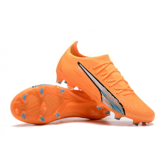 Puma Ultra Ultimate FG Low Orange Blue Men Football Boots