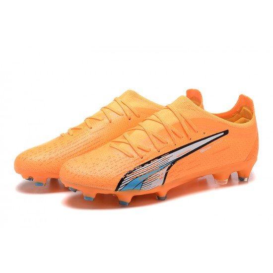 Puma Ultra Ultimate FG Low Orange Blue Men Football Boots