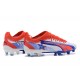 Puma Ultra Ultimate FG Low White Blue Red Men Football Boots