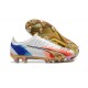 Puma Ultra Ultimate FG Low White Gold Men Football Boots