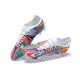 Puma Ultra Ultimate FG White Pink Blue Mixtz Low Men Football Boots