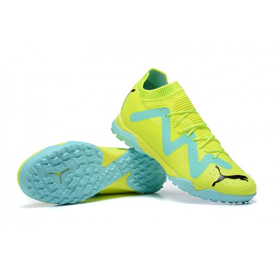 Puma Ultra Ultimate TF Green Yellow Low Men Football Boots