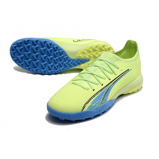 Puma Ultra Ultimate TF Low Blue Green Men Football Boots