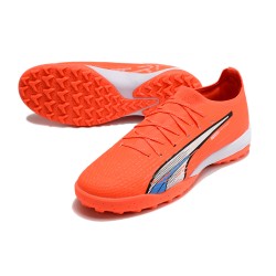 Puma Ultra Ultimate TF Low Red White Men Football Boots