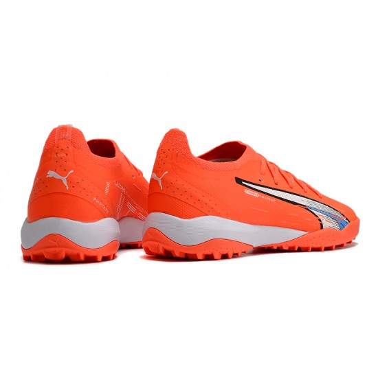 Puma Ultra Ultimate TF Low Red White Men Football Boots