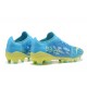 Puma ultra 1.4 FG Low Blue Yellow And Green Men Football Boots