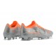 Puma ultra 1.4 FG Low Silver And Orange Men Football Boots