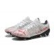 Puma ultra 1.4 FG Low White Black And Red Men Football Boots