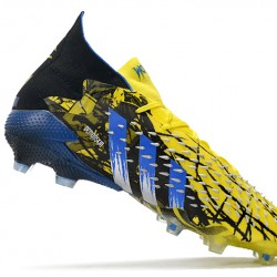 Adidas Predator Freak.1 FG Black And Blue Yellow Football Boots