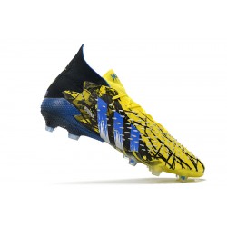 Adidas Predator Freak.1 FG Black And Blue Yellow Football Boots