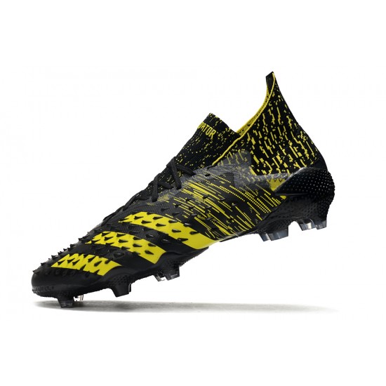 Adidas Predator Freak.1 FG Black And Yellow Football Boots