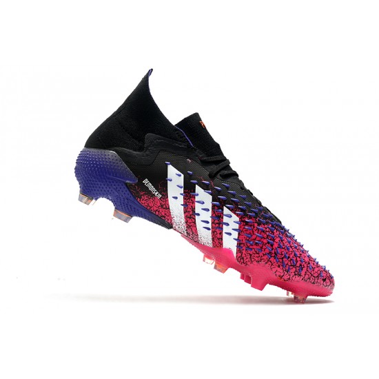Adidas Predator Freak.1 FG Black White Purple Football Boots