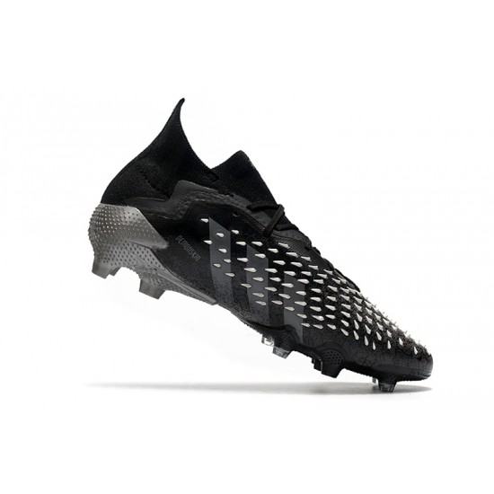 Adidas Predator Freak.1 FG Black Wite Silver Football Boots