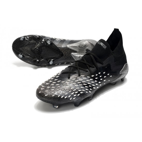 Adidas Predator Freak.1 FG Black Wite Silver Football Boots