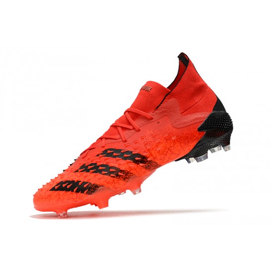 Adidas Predator Freak.1 FG Red Black Football Boots