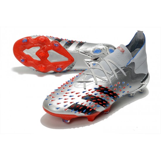 Adidas Predator Freak.1 FG Silver Red Black Football Boots