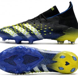 Adidas Predator Freak.1 FG Black Yellow With Blue White Football Boots