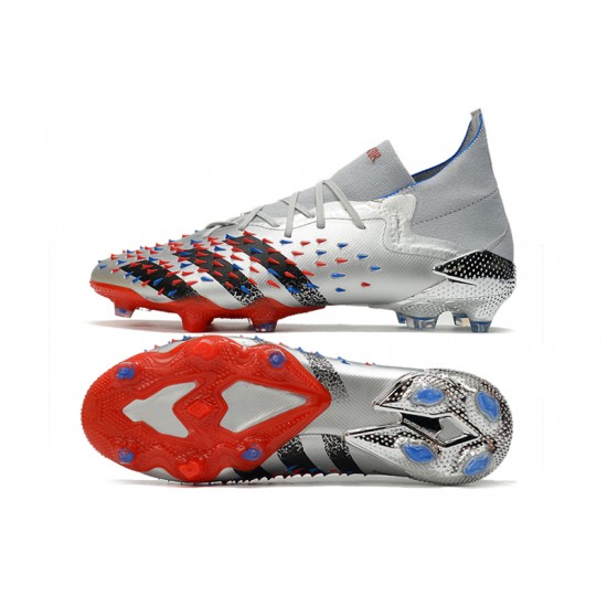 Adidas Predator Freak.1 FG Silver Red Black Football Boots