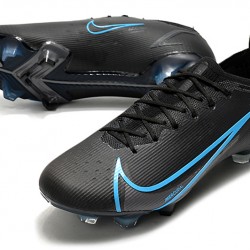 Nike Mercurial Vapor 8 Elite FG Low Black Blue Men Football Boots