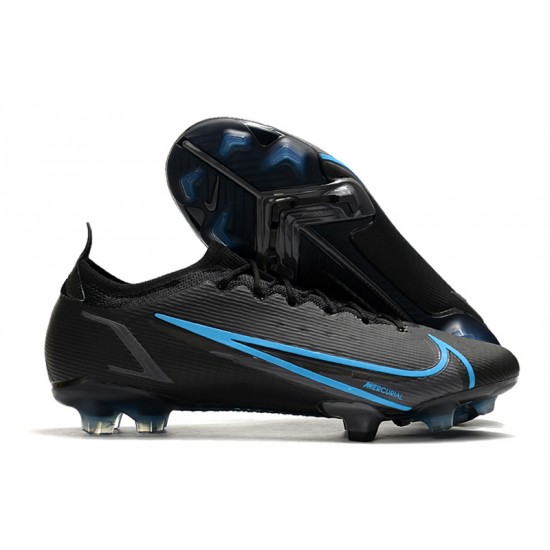 Nike Mercurial Vapor 8 Elite FG Low Black Blue Men Football Boots