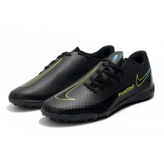 Nike Phantom GT TF Low Black Yellow Mens Football Boots