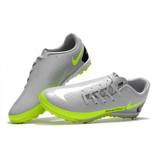 Nike Phantom GT TF Low Silver Green Football Boots