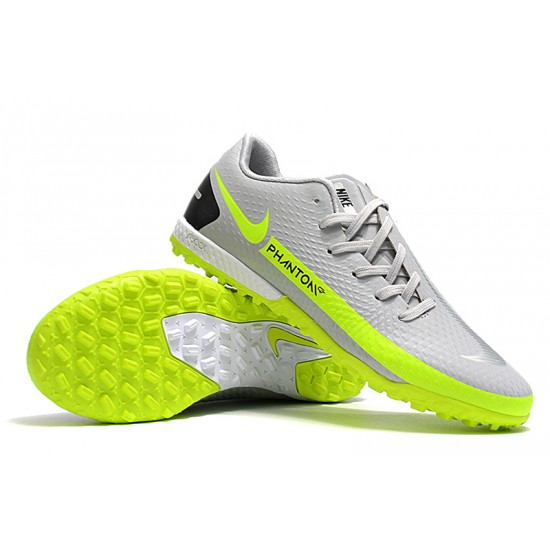 Nike Phantom GT TF Low Silver Green Football Boots