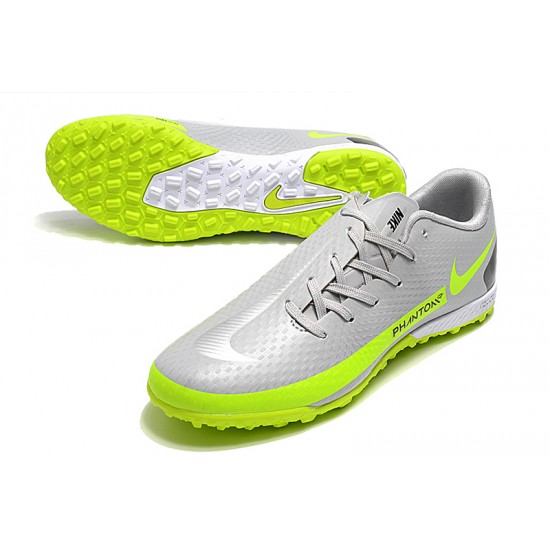 Nike Phantom GT TF Low Silver Green Football Boots