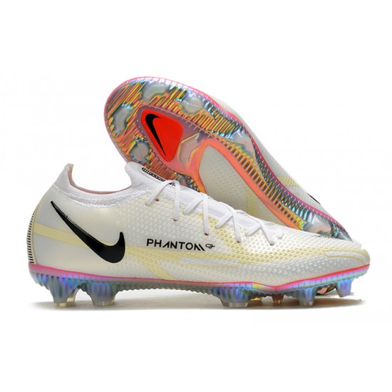 Nike Phantom GT2 Elite DF FG Low Beige White Black Football Boots