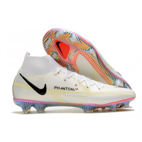 Nike Phantom GT2 Elite DF FG Mid Beige Black Football Boots