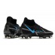 Nike Phantom GT2 Elite DF FG Mid Black Blue Football Boots