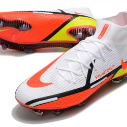 Nike Phantom GT2 Elite DF FG Mid White Orange Black Football Boots