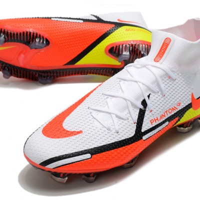 Nike Phantom GT2 Elite DF FG Mid White Orange Black Football Boots