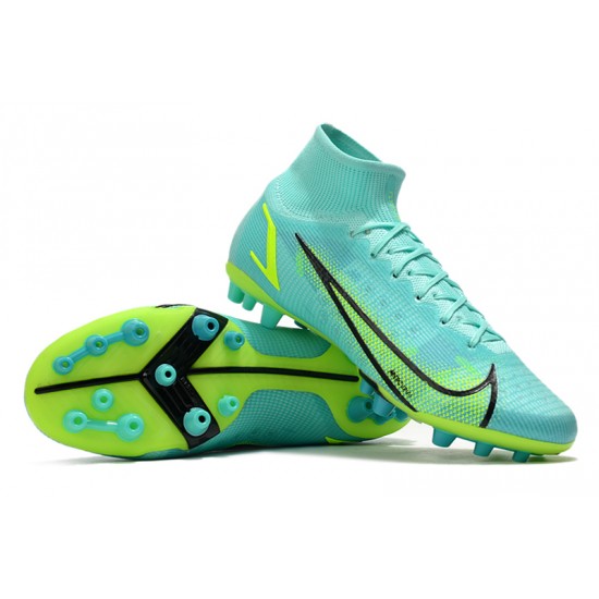 Nike Superfly 8 Elite AG Ltblue Yellow Black Football Boots