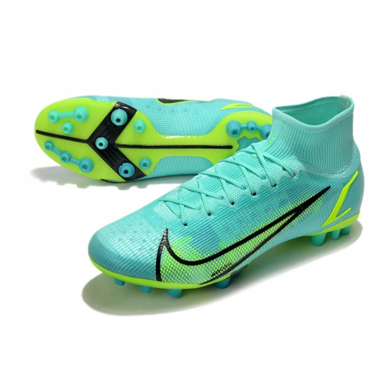 Nike Superfly 8 Elite AG Ltblue Yellow Black Football Boots